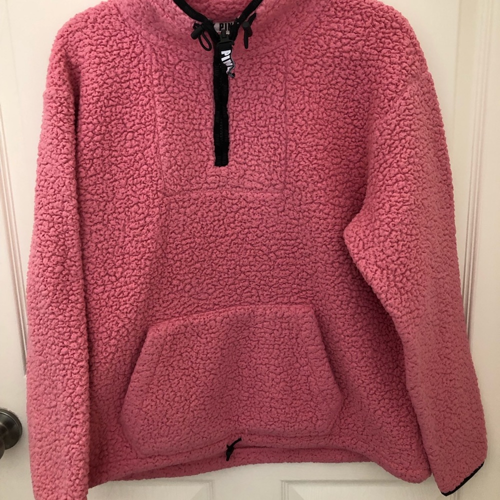 PINK Sherpa Quarter-Zip